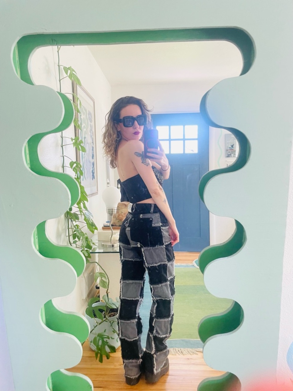 Ragged Patchwork Jeans